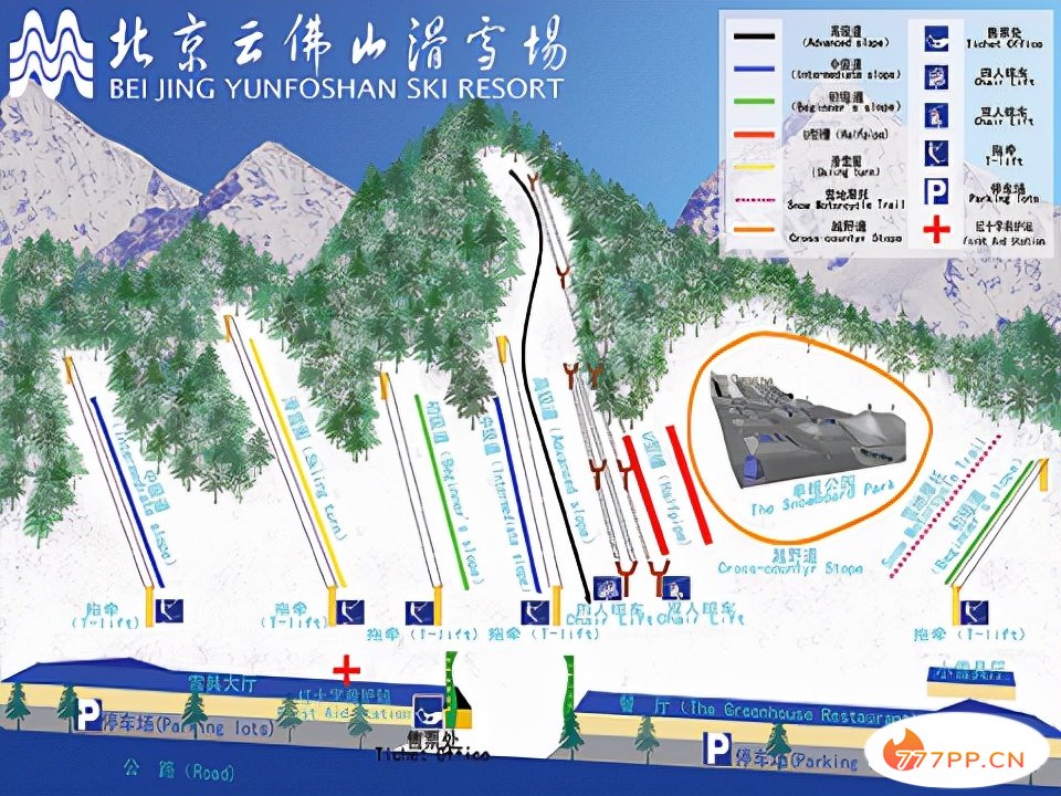 北京滑雪哪家强？不出京滑雪的正确姿势。（内含最全雪道图）