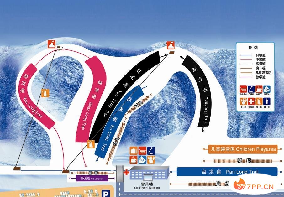 北京滑雪哪家强？不出京滑雪的正确姿势。（内含最全雪道图）