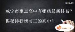 咸宁市重点高中有哪些最新排名出炉？揭秘排行